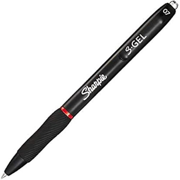 Stylo Gel - SHARPIE - S-Gel Recharge 0,7 mm - Röd Bläck - Medelspets - Återfyllbar Röd