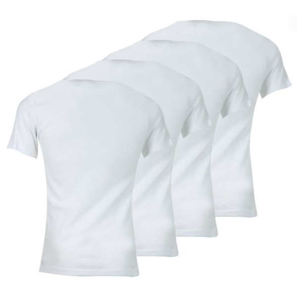 ATHENA Pack of 4 V-ringad t-shirts Eco Pack White HERR Vit M
