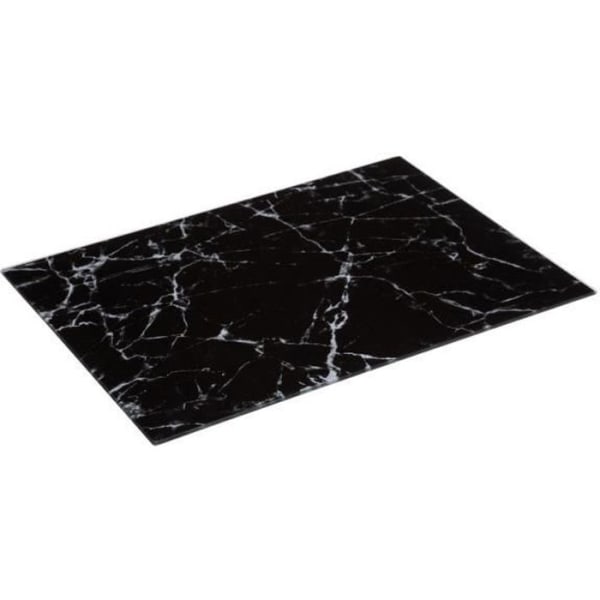 Five - Black Marble Look Skärbräda i härdat glas 40 x 30 cm Svart marmor