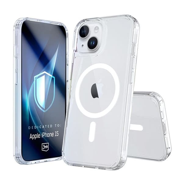 3mk Armor MagCase för iPhone 15 - Transparent Transparent
