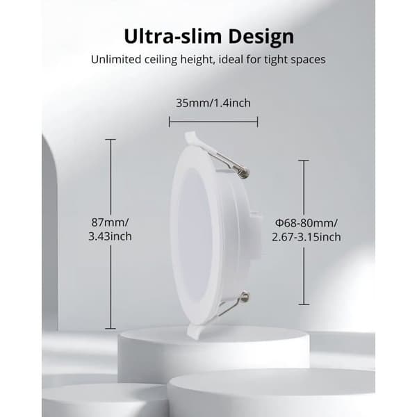Spot LED infälld - GR4TEC - Paket med 10 - 5W - 400 lm - IP65 Neutral vit