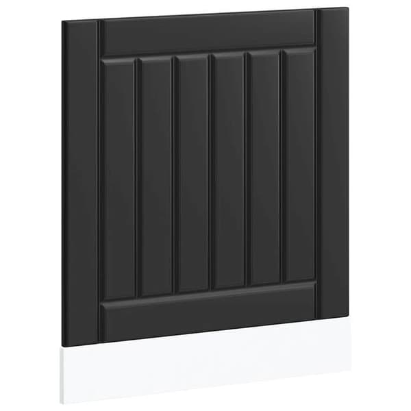 vidaXL Diskmaskins-panel Lucca svart ingenjörsträ 853898