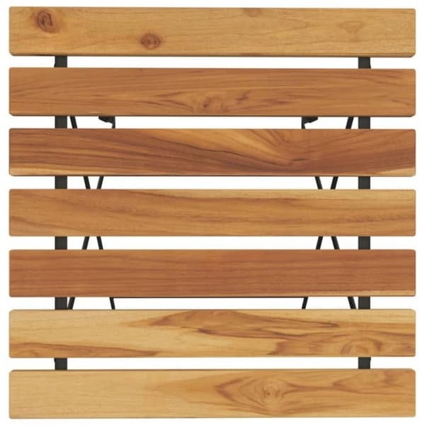 vidaXL Fällbord för bistro 55x54x71cm i solid teak och stål 319978