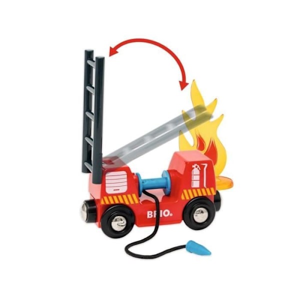 Brio World - 33976 - Smart Tech Sound Portico Firefighter Theme - Leksak för pojkar och flickor från 3 år Flerfärgad