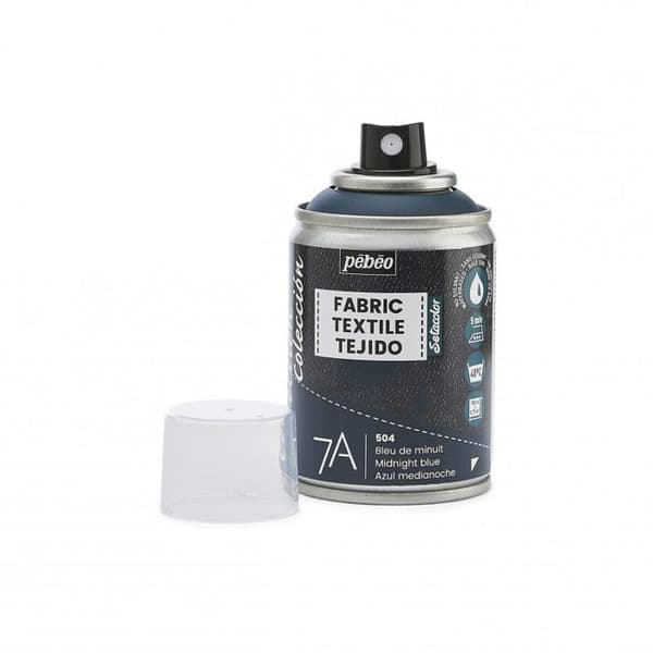 Sprayfärg - Tyg - Textil - Midnattsblå - Lösningsmedelsfri - Pébéo - 100ml Midnattsblå