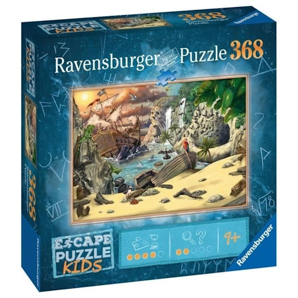 Escape Puzzle - Ravensburger - Pirate Adventure - 368 bitar - Från 9 år Blå