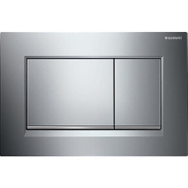 Avtryckarplatta - Geberit - Sigma30 - Matt blank krom - Metall - Dubbel touch Matt blank krom