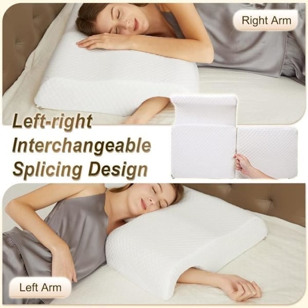 Parker för par - HOMCA - Minnesfoam - Ergonomisk - Andningsbar - Tvättbar Vit
