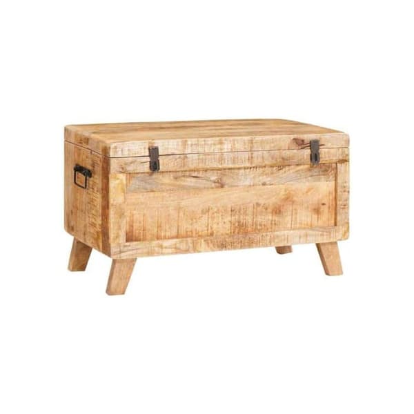 Förvaringslåda i mangoträ - vidaXL - 70x35x40 cm - Massivt mangoträ - Rektangulär