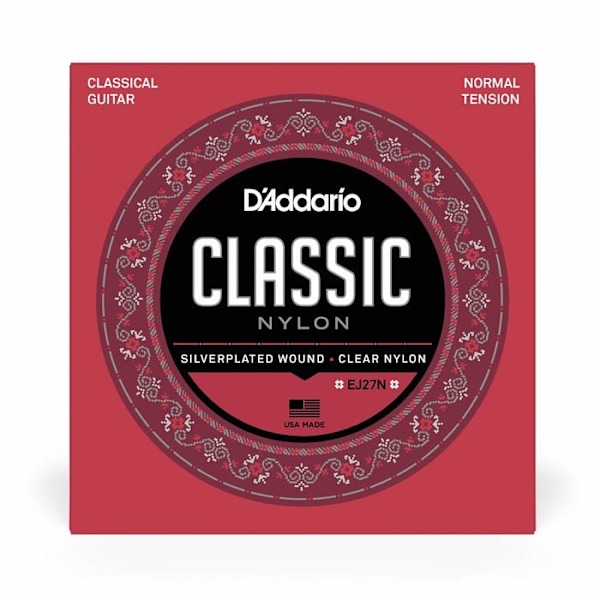 D'addario Guitar - EJ27N - Student Classics Klassisk gitarr strängsats Normal gauge .028-.043 Import Storbritannien