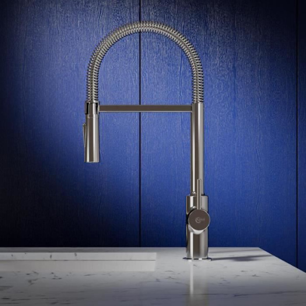 Ideal Standard - Kolva Semi-pro mixer med 2 strålar, 180° rotationszon, Easy Fix snabbkoppling, Krom (BC473AA)