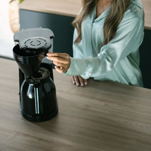 MELITTA Easy Therm II 1023-06 filterkaffebryggare - 1050 W - Svart Svart