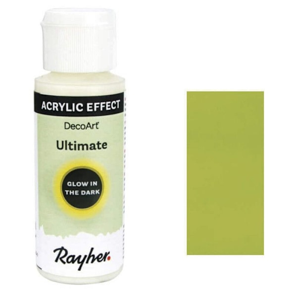 Fosforescerande fluorescerande akrylfärg 59 ml - gul Lysande fluo gul