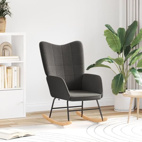 Avkopplande Fåtölj - Mörkgrå - Polyester Tyg - Modern Design - 1 Plats Mörkgrå
