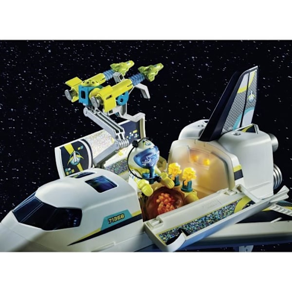 PLAYMOBIL 71368 Rymdfärja, Rymd, Rymd, 72 stycken med 2 astronauter, Från 4 år Flerfärgad