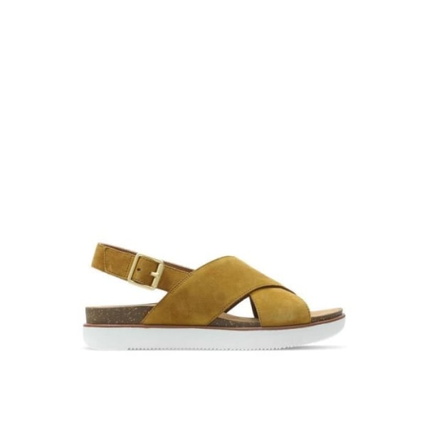 Sandal - Barfota - CLARKS - Elayne Cross 5059304699279 Kamel 39