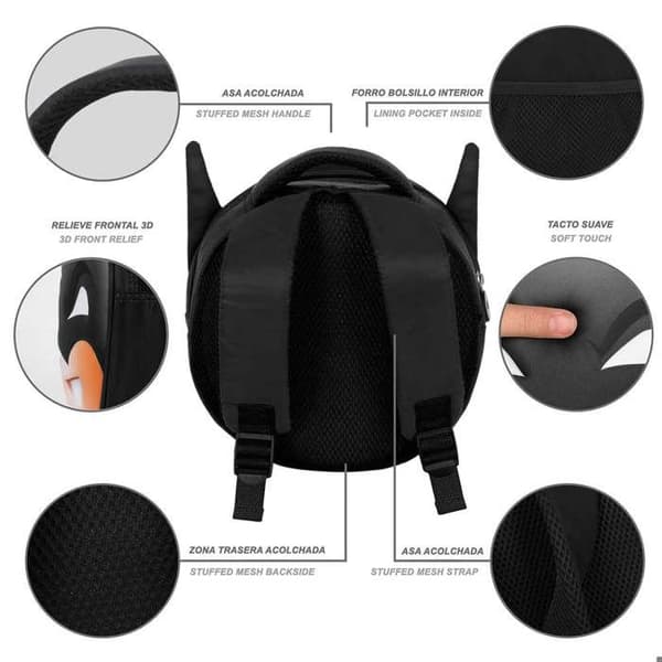 Emoji Rygsæk - DC Comics Batman Send - Sort - One Size Svart