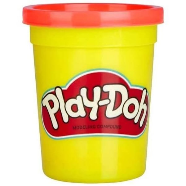 PLAY-DOH modelllera - 12 burkar à 112g, röd färg