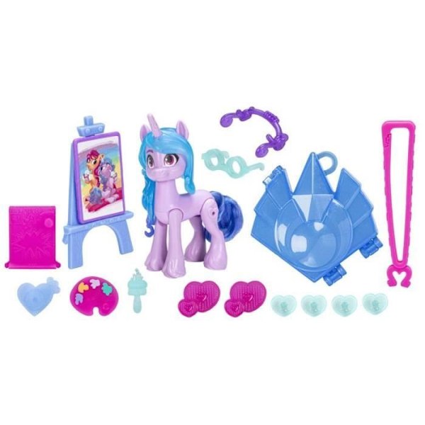 Figurin - HASBRO - Izzy Moonbow - Enhörning - 7,5 cm - Modeaccessoarer Lila