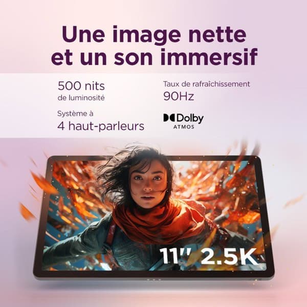LENOVO Idea Tab - 11" 2,5K IPS - 8 GB RAM - 128 GB lagring - Grå + Stylus