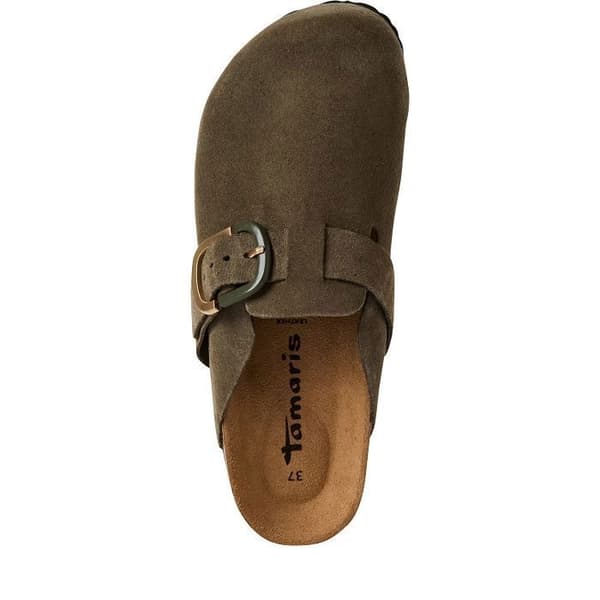 Mules Läder Tamaris - Oliv Oliv 37