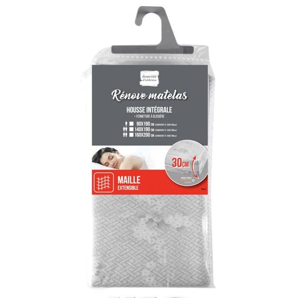 Housse Rénove Matelas "Rena" 160x200cm Grå Grå