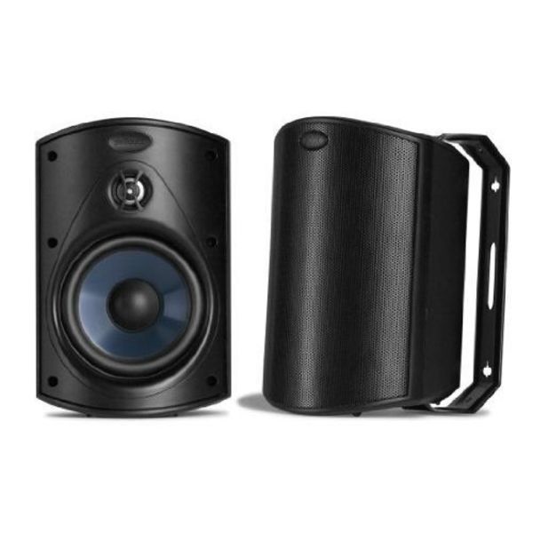 POLK AUDIO Atrium 4 utomhushögtalare - Svart - 4,5" polymerhögtalare - Väderbeständig