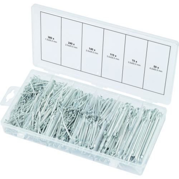 KS Tools Set med saxstift 1000 st 1,5x25-4x60 mm