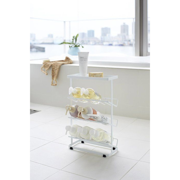 Yamazaki hållare för badrumstillbehör för hem - 2909 - Tower Shower Caddy, Vit