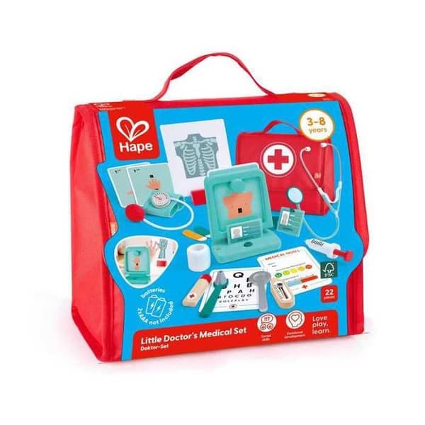 Hape Kit för den lilla doktorn väska Mint / Ljusblå