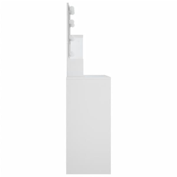 Coiffeuse - vidaXL - 808810 - LED - Ingenjörsträ - 1 låda - 136 cm Vit