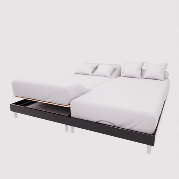 Drap housse TPR i bomull 57 trådar 2x70x190 cm UNI vit, av Soleil d'Ocre Vit