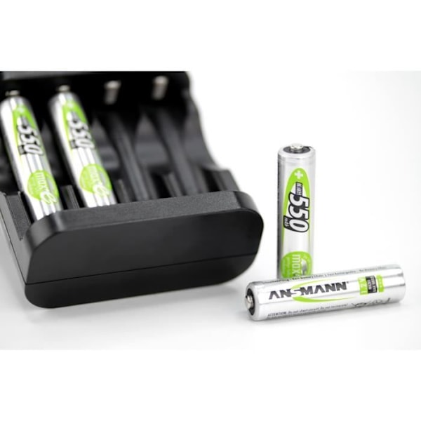 AAA 550mAh micro NiMH 1,2V batteri – 1000x uppladdningsbart (set med 4)