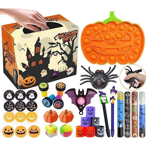 Handspinner - fidgetkub - anti-stressleksak Leantoys - 12844 - Sensoriskt set Anti-stress Haloween Fidget Toys Pop It