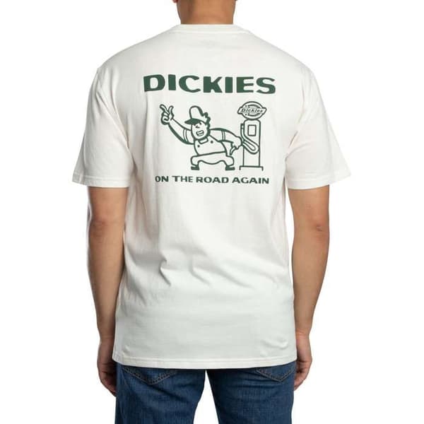 T-Shirt Grafisk Burns Back - Dickies Vit M