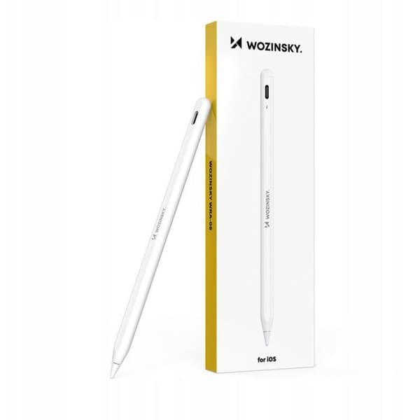 Wozinsky Stylet WRA-08 för iPad, snabb USB-C-laddning, Apple iPad 2018-2025 - Vit