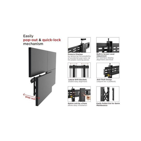 Plattformsstöd - EQUIP - 650351 - Svart - 45 kg - 177,8 cm (70'')