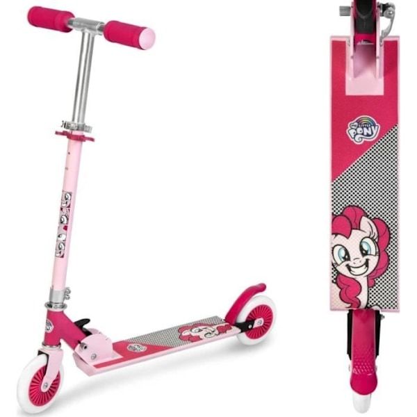 Pink My Little Pony Scooter - SPOKEY - Dreamer - Barn - Fritid - Fällbar - Två hjul - ABEC-5 Rosa