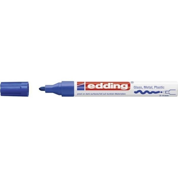 Målarpenna - Edding - 4-750-9-003 - blå - rund form - 2-4 mm blå