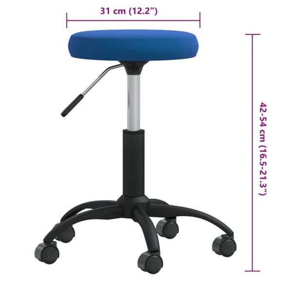 vidaXL Massagepall Sammet Blå