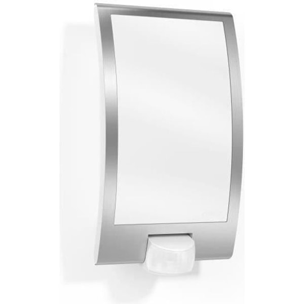 STEINEL Vägglampa utomhus med sensor L 22 S 60W IP44 E27- Rostfritt stål Silvergrå