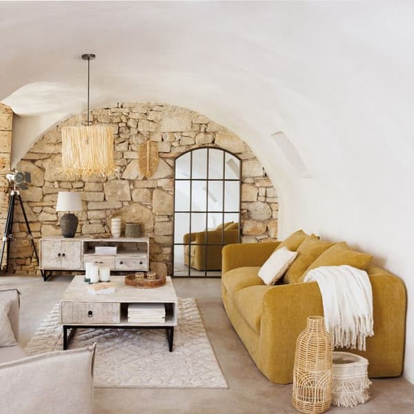 Vas "Lourmarin" rotting H55cm beige