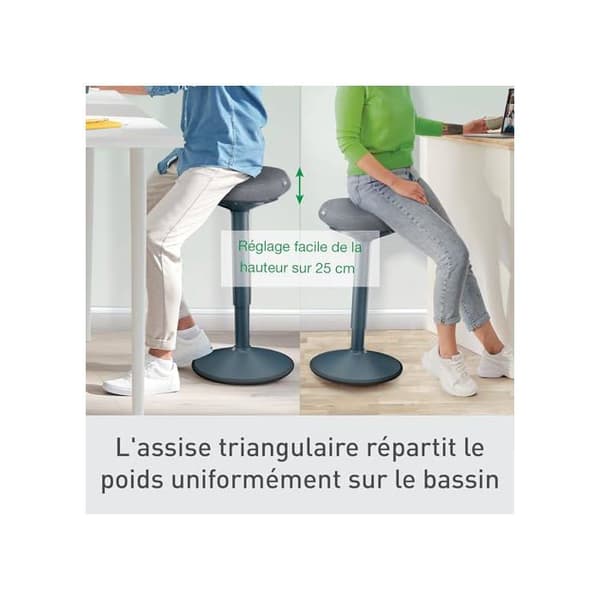 Leitz Ståstol mörkgrå 65450089 Mörkgrå