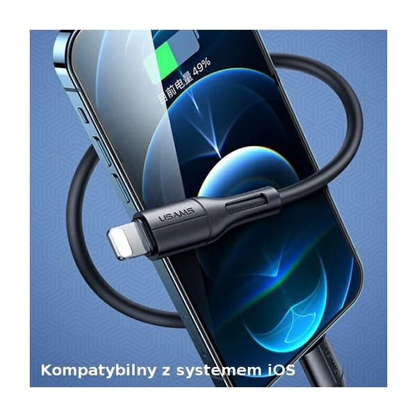 Câble Lightning Usams U68 för Apple-telefoner 2 A 1 M Snabb laddning