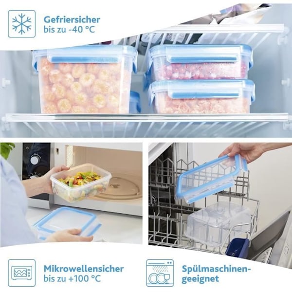 Square Clip & Close box - 0,25 L