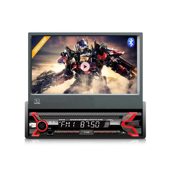 Multimedia bilradio - Ej specificerad - 7" LCD - Bluetooth handsfree - Dubbel-DIN - 1080P
