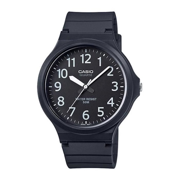 Klocka - Casio - MW-240-1B - Kvarts - Rostfritt stål - Vattentäthet 5 ATM Svart