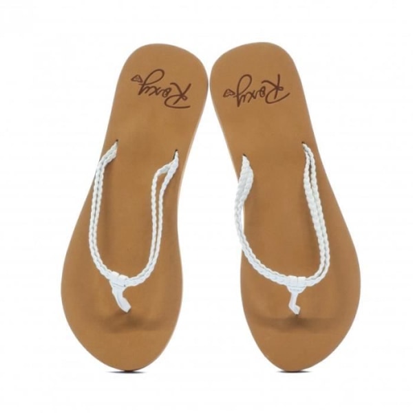 Vita damflip flops - Roxy - Flätad med slip knot - Syntet ovandel Vit 36