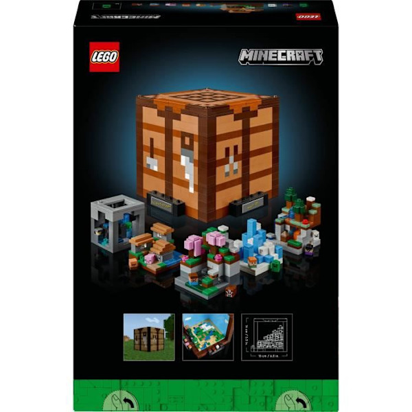 LEGO® Minecraft® 21265 Arbetsbänken - Bygg- och utforskningsset - Present till vuxna mångfärgad
