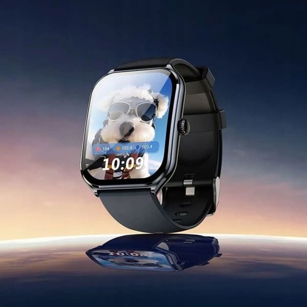 Smartklocka - HOCO - Y28 - AMOLED-skärm - Röstanrop - Svart